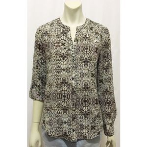 NWT Sanctuary Small Stained Glass Cafe Blouse